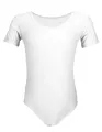 Produktbild: Aquarti Mädchen Kurzarm Ballettanzug Einfarbig, Farbe: Weiß, Größe: 158