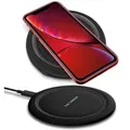 Produktbild: QI Wireless Ladegerät für Apple iPhone SE 2022 2020 Induktive Ladestation 15W - Schwarz