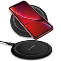 Produktbild: QI Wireless Ladegerät 15W kompatibel mit Apple iPhone SE 2022 2020 Ladestation Kabellos Charger Induktives Universal Schnellladegerät, Farben:Schwarz