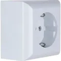 Produktbild: REV PlanoLuxe Aufputz 1 fach Steckdose Kinderschutz weiß - Weiß