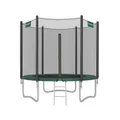 Produktbild: Trampolin Ø 244 cm mit Netz für Garten dunkelgrün