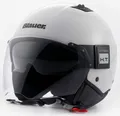 Produktbild: Blauer Motorradhelm BET Monochrome Jethelm, integriertes Sonnenvisier