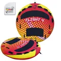 Produktbild: SPINERA Flight Towable Tube 1–4 Personen – Aufblasbarer Wasserreifen für Boot, Full Covered, 420/840 Denir,Eva-Polster, Boston Valve – Quick Connector Hook, Acttion 100% (Flight 4 Pers.)