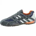 Produktbild: Geox U Snake modische Herren Sneakers grey, Velourleder Glattleder Mesh kombiniert, gepolstertes Fußbett, 2036107/47 - Grau - 47
