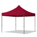Produktbild: TOOLPORT 3x3m Stahl Faltpavillon, ohne Seitenteile, rot - (600031)