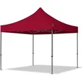 Produktbild: 3x3 m Faltpavillon, PREMIUM Stahl 40mm, rot