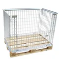 Produktbild: Gitteraufsatzrahmen für Europaletten Gitterbox EPAL 120x80cm aus Metall belastba