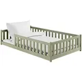 Produktbild: Kids Collective Bodenbett, Olivgrün, Holz, 120x200 cm, Kinder- & Jugendzimmer, Kindermöbel, Kinderbetten, Kindereinzelbetten