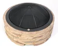 Produktbild: Aluminium Feuerstelle Feuerschale  inkl. Abfanggitter Westmann  90x90x51cm