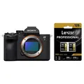 Produktbild: Sony Alpha 7 V (ILCE-7M5) + Lexar 2er Pack SDXC Professional Type Gold - 1800x 280MB/s V60 II 128 GB