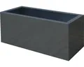 Produktbild: Pflanzkübel Palatino Lotte Metall beschichtet 120 x 40 x 50 cm anthrazit