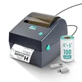 Produktbild: HotLabel Etikettendrucker, DHL Thermodrucker Etikettenmaschiene, 4x6 Labeldrucker, Desktop Etikettendruck, Versandetikettendrucker kompatibel mit DHL Amazon Ebay Otto DPWN Windows Mac