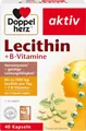 Produktbild: Doppelherz Lecithin – Nahrungsergänzungsmittel mit Vitamin B1, B2 und B6 als Beitrag zur normalen Funktion des Nervensystems – 1 x 40 Kapseln
