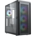 Produktbild: Air 100 , Tower-Gehäuse schwarz, Tempered Glass