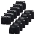 Produktbild: JACK & JONES Boxershorts Herren 12er Pack Basic Trunks Boxer Stretch Unterhosen Unterwäsche Retroshorts Set Baumwolle, Größe:3XL, Farbe:Farbmix 6