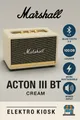 Produktbild: Marshall Acton III BT Brown Bluetooth Lautsprecher Cream 1668701
