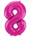 Produktbild: 631983 - Folienballon Zahl 8 - magenta - ca. 86 cm