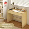 Produktbild: Bürotisch Schreibtisch Schublade Computertisch Arbeitstisch Schminktisch Natur