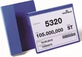 Produktbild: DURABLE Fächermappe Kennzeichnungstasche mit Falz A6 quer blau VE=50 Stück
