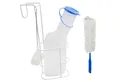 Produktbild: Medi-Inn Urin-Flasche PP 1000 ml für Männer milchig, N15554-KUG (Set, mit Betthalter und Reinigungsbürste)