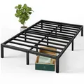 Produktbild: ZINUS Elias Bettrahmen 140 x 190 cm – Höhe 36 cm mit Stauraum unter dem Bett – Plattform aus Metall – Schwarz