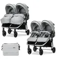 Produktbild: Lorelli Geschwisterkinderwagen, Silber, Metall, 88x105x76 cm, unisex, Baby on Tour, Kinderwagen, Geschwisterwagen & Zwillingswagen
