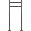 Produktbild: Briefkasten Ständer Anthrazit 1200 x 500 mm, Standfuß für Postkasten Briefkästen Mailbox, Briefkastenständer aus Stahl für Standbriefkasten - Wiltec