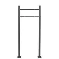 Produktbild: Wiltec Briefkasten Ständer Anthrazit 1200 x 500 mm, Standfuß für Postkasten Briefkästen Mailbox, Briefkastenständer aus Stahl für Standbriefkasten