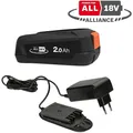 Produktbild: Gardena Akku-Starter-Kit 1x Ladegerät P4A SC AL18V-20 und 1x Akku 2.0Ah