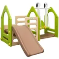 Produktbild: Littletom - Kinder Spielplatz ab 1 Jahr 155x135 Garten Spielturm - Baby Rutsche mit Schaukel