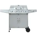 Produktbild: El Fuego Gasgrill Dayton 4 Brenner mit Seitenbrenner Silber