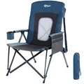 Produktbild: Portal Campingstuhl Faltbar Klappstuhl 180 KG Belastbar mit Hochlehner Verstellbar Camping Anglerstuhl Gartenstuhl Sessel mit Tasche Getrankhalter für Garten Balkon Picknick