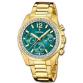 Produktbild: Festina Damenuhr Boyfriend Armbanduhr Edelstahl gold UF20609/6