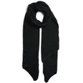 Produktbild: Pieces Pcpyron Strukturierter schwarzer Damenschal für den Winter
