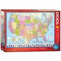 Produktbild: eurographics Puzzle - Karte der Vereinigten Staaten von Amerika - 1000 Teile 300841