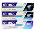 3x NEU elmex ZAHNSCHMELZ  PROFESSIONAL WEISS-SCHMELZ 3x 75ml GESUNDES WEISS