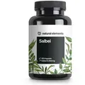 Produktbild: natural elements Salbei – 120 Kapseln – 6000mg pro Tagesdosis – Salbei Extrakt 10:1