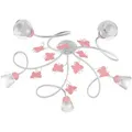 Produktbild: Kinderdeckenleuchte Butterfly Weiß/Pink max. 6 Watt Deckenlampe