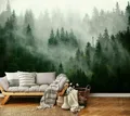 Produktbild: WALD NEBEL BÄUME Vlies Fototapete Natur Wohnzimmer Schlafzimmer TAPETE 368x254