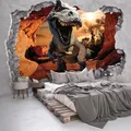 Produktbild: Kinder Jura Wand Dekoration Dinosaurier T Rex Orange Grau Wandbild 366x254cm