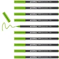 Produktbild: edding 1300 colour pen medium - light green - 10 pens - round nib 2 mm - felt pe
