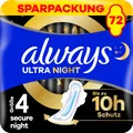 Produktbild: Always Ultra Secure Night (72 x) (8006540546222)