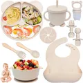 Produktbild: 10-teilig Silikon Baby Geschirrset, baby led weaning,rutschfest mit Saugnapf,...