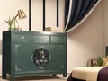 Produktbild: OPIUM OUTLET Kommode Sideboard China Asia Schrank Möbel orientalisch chinesisch Vintage Schränkchen Anrichte Shabby Chic Stil Kolonialstil grün