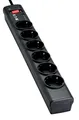 Produktbild: Steckdosenleiste/Überspannungsschutz – Eaton Protection Strip 6 FR – PS6F – 6 französische Steckdosen – Schwarz
