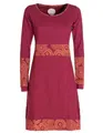Produktbild: Vishes - Alternative Bekleidung - Damen Langarm Longshirt-Kleid Sweatkleid Shirt-Kleid Tunika-Kleid dunkelrot 36