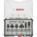 Produktbild: Bosch Fräser Rand- und Kantenfräser, 6mm, 6-teiliges Set, mit Kunststoffkassette, für Holz