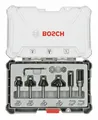 Produktbild: Bosch Zubehör Rand- und Kantenfräser-Set - 6 mm, 6-teilig - 2607017468