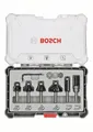Produktbild: Bosch 6-teiliges Rand- und Kantenfräser-Set, 6-mm-Schaft. Für Handfräsen