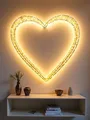 Produktbild: LED Deko Herz mit 1440 LED's 62x60x5 cm mit Timer Leuchtherz Dekolampe Dekoleuchte Innen und Außen